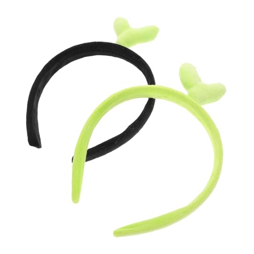 CLISPEED 2 Stück Lustiges Bohnenkeim Haarreifen Süßes Baum Sämling Design Leichtes Stirnband für Mädchen Vielseitig für Party Cosplay Gesichtsmaske Komfortabler Natürlicher Look von CLISPEED