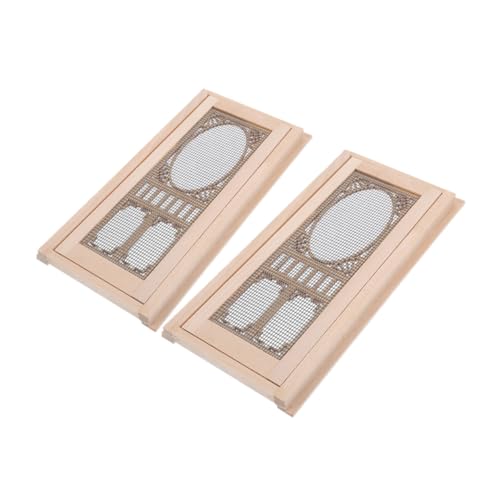 CLISPEED 2 Stück Maßstab Fein Gearbeitete Mini Möbel Tür für Puppenhaus DIY Wanddekoration Realistisches Vielseitiges Modell für Klassische und Moderne Puppenhäuser CLISPEED 2 Stück Maßstab Fein Gearbeitete Mini Möbel Tür für Puppenhaus DIY Wanddekoration Realistisches Vielseitiges Modell für Klassische und Moderne Puppenhäuser von CLISPEED