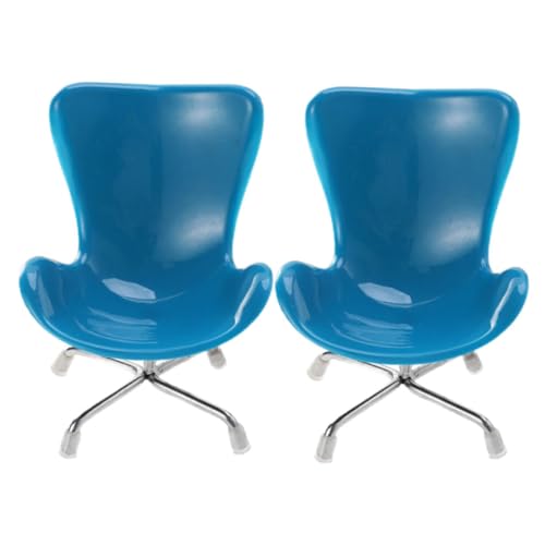 CLISPEED 2 Stück Mini Computerstuhl Blau Miniatur Möbelmodell DIY Puppenhaus Dekoration Feine Handwerkskunst für Basteln Kindergarten CLISPEED 2 Stück Mini Computerstuhl Blau Miniatur Möbelmodell DIY Puppenhaus Dekoration Feine Handwerkskunst für Basteln Kindergarten von CLISPEED