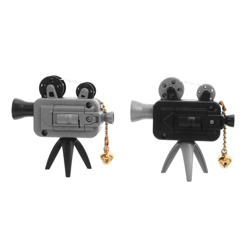 CLISPEED 2 Stück Miniatur-filmprojektor Modell Retro Handkurbel Vintage Kunststoff Desktop Dekor Theater Möbel Mini Heimgerät Charmante Büro Wohnraumdeko CLISPEED 2 Stück Miniatur-filmprojektor Modell Retro Handkurbel Vintage Kunststoff Desktop Dekor Theater Möbel Mini Heimgerät Charmante Büro Wohnraumdeko von CLISPEED