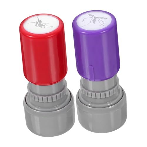 CLISPEED 2 Stück Mückensiegel für Name Lustiges Trickspielzeug markieren klein witziges Lustiger Stempel -Stempel Komischer Stempel Partyzubehör Party-Streich- Abs von CLISPEED