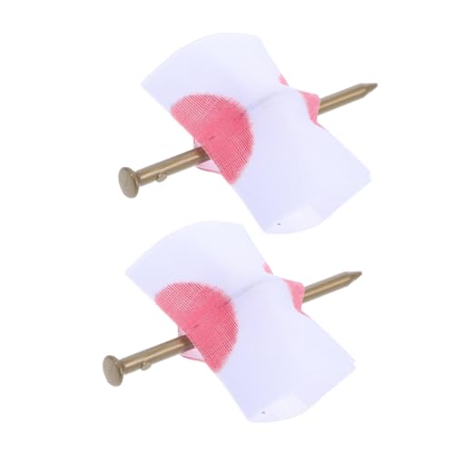 CLISPEED 2 Stück Nagel Tragen Streichquellen Streichspielzeug Für Nagel Durch Fingerstreichspielzeug Halloween-streiche-Requisite Trickspielzeug Plastik Weiß CLISPEED 2 Stück Nagel Tragen Streichquellen Streichspielzeug Für Nagel Durch Fingerstreichspielzeug Halloween-streiche-Requisite Trickspielzeug Plastik Weiß von CLISPEED