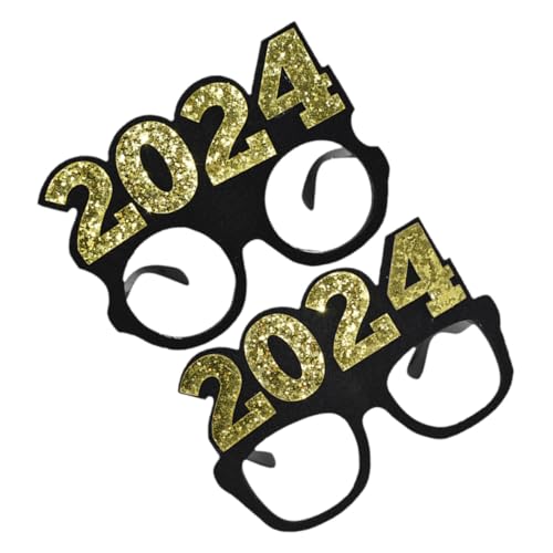 CLISPEED 2 Stück Party Eyeglasses Neujahrsdeko Lustige Brillen Leicht und Robust für Silvester Feier CLISPEED 2 Stück Party Eyeglasses Neujahrsdeko Lustige Brillen Leicht und Robust für Silvester Feier von CLISPEED