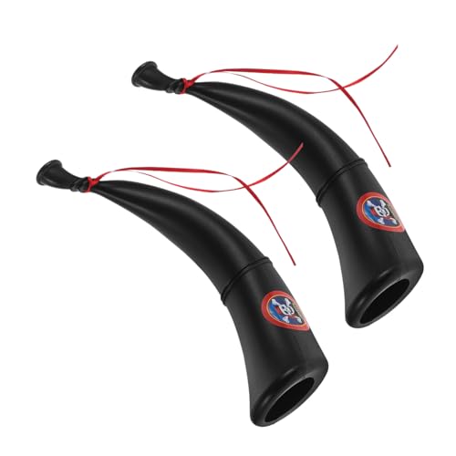 CLISPEED 2 Stück Piratenhorn Kunststoff Piraten cosplay Requisiten für Party Halloween Performance Zubehör Realistisch Detailreich Langlebig Wiederverwendbar von CLISPEED