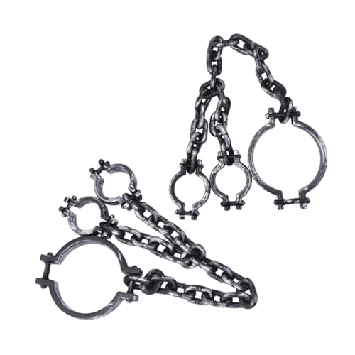 CLISPEED 2 Stück Plastik Halloween Handschellen Spuk Gefängnis Kostüm Zubehör Leichtes Realistisches Halloween Gefängnis Handschellen für Party Deko und Cosplay CLISPEED 2 Stück Plastik Halloween Handschellen Spuk Gefängnis Kostüm Zubehör Leichtes Realistisches Halloween Gefängnis Handschellen für Party Deko und Cosplay von CLISPEED