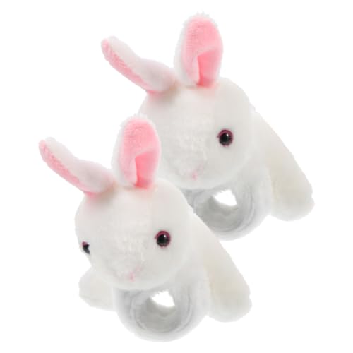 CLISPEED 2 Stück Plüsch Slap Armbänder Kuscheliges Tiermotiv Kindergeburtstag Partydekoration Weiche Langlebige Stoffbänder mit Glatten Kanten als und Partyzubehör von CLISPEED
