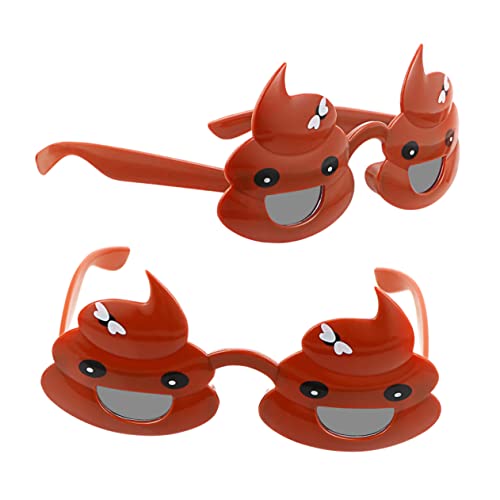 CLISPEED 2 Stück Poop-brille Lustig Gläser Party Streich Kostüm Scherzbrille Foto -requisiten Abs Brown CLISPEED 2 Stück Poop-brille Lustig Gläser Party Streich Kostüm Scherzbrille Foto -requisiten Abs Brown von CLISPEED