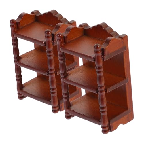 CLISPEED 2 Stück Puppenhaus Möbel Naturgetreu Platzsparend Vielseitig für Schlafzimmer und Küchen Dekor Geeignet Detailreiche Puppenmöbel Accessoires von CLISPEED