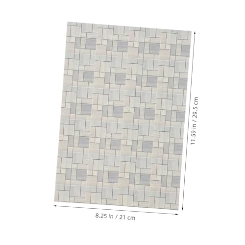 CLISPEED 2 Stück Realistische Fliesenoptik Einfaches Peel and Stick Design Mini Haus Dekoration für Innen und Außenwände CLISPEED 2 Stück Realistische Fliesenoptik Einfaches Peel and Stick Design Mini Haus Dekoration für Innen und Außenwände von CLISPEED