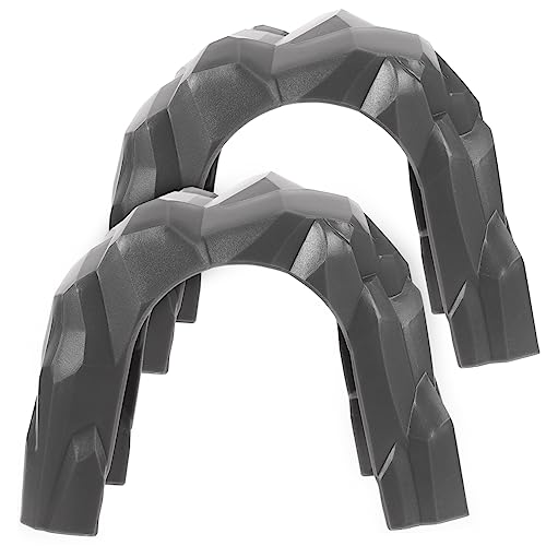 CLISPEED 2 Stück Simulation Tunnelhöhle Zugtunnel Landschaft Tunnel Kleinkinder Set Baukasten bahntunnel selber Bauen lustiges Tunnelmodell Plastik Grey von CLISPEED