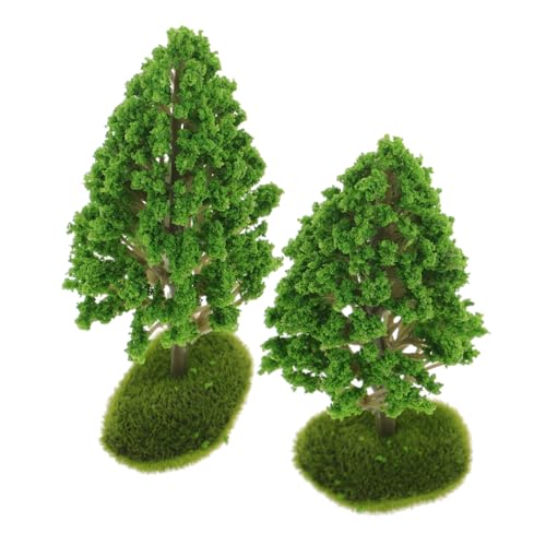 CLISPEED 2 Stück Simulierte Straßenbäume Draußen Künstlich Modellbäume Gefälschtes Baummodell Miniaturen Miniaturbaum Kleiner Baum Baumfiguren Diorama-minibäume Material Plastik von CLISPEED