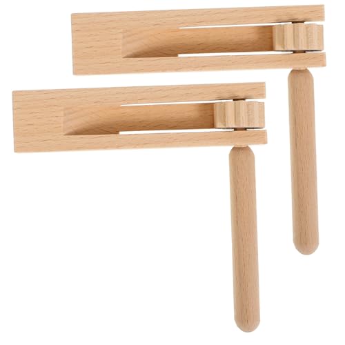 CLISPEED 2 Stück Stempelspielzeug Ratschengeräuscherzeuger Krachmacherspielzeug Für Musikinstrument Geräuschemacher Rhythmus- Hölzern CLISPEED 2 Stück Stempelspielzeug Ratschengeräuscherzeuger Krachmacherspielzeug Für Musikinstrument Geräuschemacher Rhythmus- Hölzern von CLISPEED
