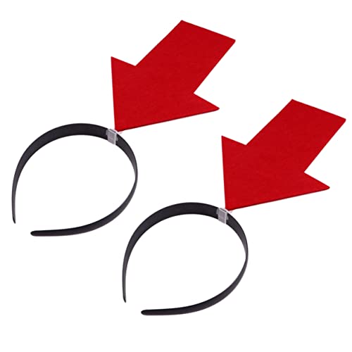 CLISPEED 2 Stück Stirnband lustige kopfbedeckung haarschmuck Kostümzubehör weihnachts haarreifen haarsschmuck Kopfschmuck in Pfeilspitzenform geformt kopfbedeckung lustig Stoff rot CLISPEED 2 Stück Stirnband lustige kopfbedeckung haarschmuck Kostümzubehör weihnachts haarreifen haarsschmuck Kopfschmuck in Pfeilspitzenform geformt kopfbedeckung lustig Stoff rot von CLISPEED