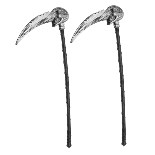 CLISPEED 2 Stück Teiliges Abnehmbares Grim Reaper Kostümzubehör Verstellbare Halloween Sense aus Robustem Kunststoff Geeignet für Erwachsene für Cosplay und Party CLISPEED 2 Stück Teiliges Abnehmbares Grim Reaper Kostümzubehör Verstellbare Halloween Sense aus Robustem Kunststoff Geeignet für Erwachsene für Cosplay und Party von CLISPEED