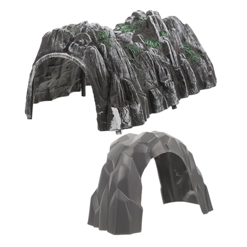 CLISPEED 2 Stück Teiliges DIY Eisenbahn Tunnel Modell aus Robustem Kunststoff Realistische Berg Höhle als Zubehör für Spielzeugzüge Detailreiches und Kindersicheres Bahnlandschafts CLISPEED 2 Stück Teiliges DIY Eisenbahn Tunnel Modell aus Robustem Kunststoff Realistische Berg Höhle als Zubehör für Spielzeugzüge Detailreiches und Kindersicheres Bahnlandschafts von CLISPEED