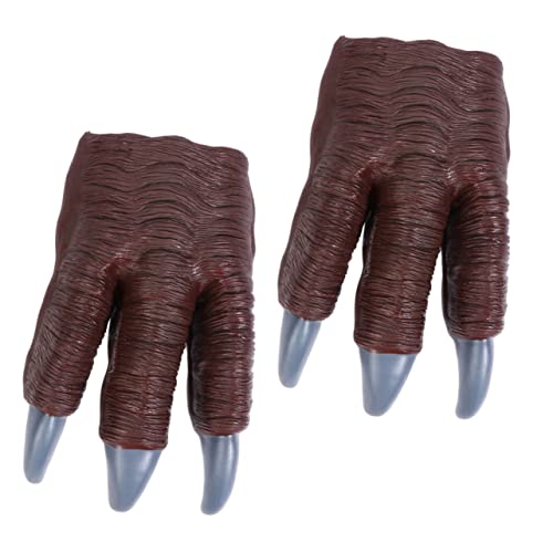CLISPEED 2 Stück Teiliges Dinosaurier Krallen aus Hochwertigem Realistische Dino Pfotenhandschuhe für Perfektes Cosplay für Drinnen und Draußen Geeignet für Rollenspiele und Partys von CLISPEED