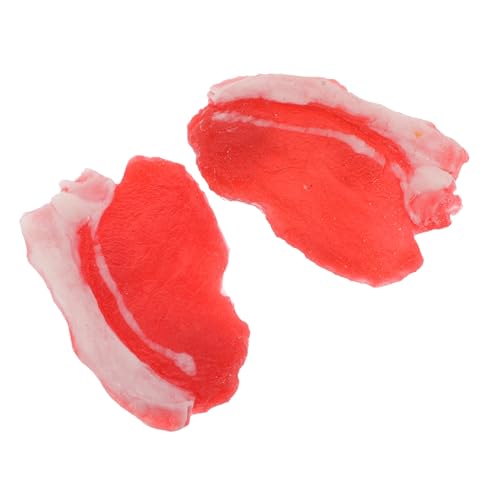 CLISPEED 2 Stück Teiliges Künstliches Schweinefleisch Modell aus Hochwertigem Harz Realistische Nachbildung mit Echtem Tastgefühl Langlebig und Bruchsicher Dekoratives Kunstfleisch für von CLISPEED