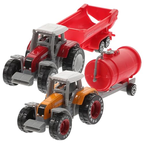 CLISPEED 2 Stück Teiliges Kunststoff Realistische Landmaschinen Modelle mit Inertialgleitfunktion Langlebig und Sicher für Kleinkinder für Jungen Ab Jahren von CLISPEED