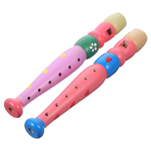 CLISPEED 2 Stück Teiliges Orff Instrument Lernspielzeug Buntes Design Leicht und Robust für Musikalische Früherziehung und Flötenübungen von CLISPEED