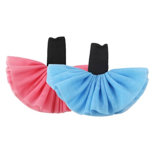 CLISPEED 2 Stück Teiliges Puppenkleid für Puppen Strapazierfähige Kleine Ballettkleider in Rosa und Blau Modische Kinderaccessoires für Niedliche Puppen Einfach Anzuziehen und von CLISPEED