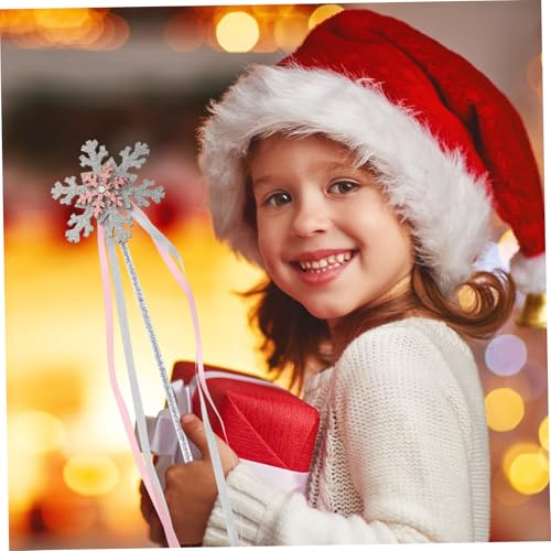 CLISPEED 2 Stück Teiliges Schneeflocken zauberstab Mädchen Leuchtende Fee Sticks mit Mesh Band Langlebige Kostüm Requisiten für Winterparty Fotoshooting und Cosplay Farbenfrohes Design in CLISPEED 2 Stück Teiliges Schneeflocken zauberstab Mädchen Leuchtende Fee Sticks mit Mesh Band Langlebige Kostüm Requisiten für Winterparty Fotoshooting und Cosplay Farbenfrohes Design in von CLISPEED