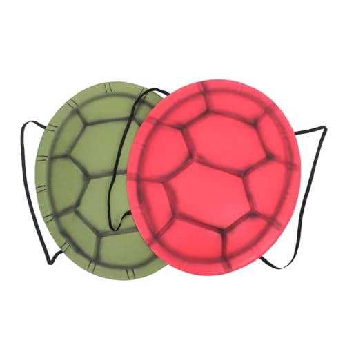 CLISPEED 2 Stück Teiliges Turtle Shell Kostüm mit Verstellbaren Trägern Eva Schildkrötenpanzer Rucksack Kreative Halloween Cosplay Accessoires für Karneval Verkleidung Party Zubehör von CLISPEED