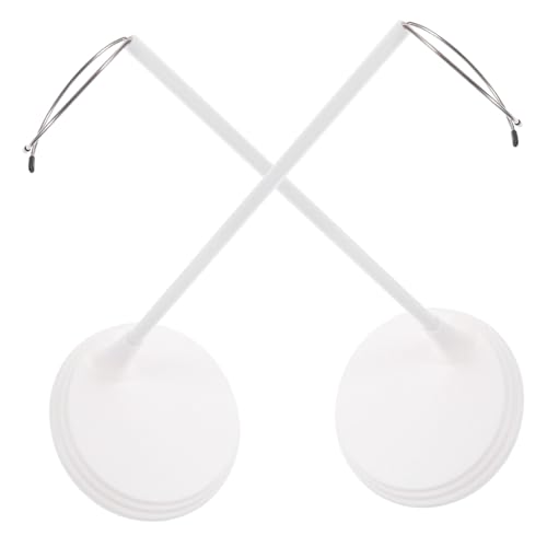 CLISPEED 2 Stück Verstellbare Puppenständer Edelstahl Weiße Doll Support Halter mit Stabilem Flachem Boden für Vielseitige Puppen Figurenpräsentation von CLISPEED