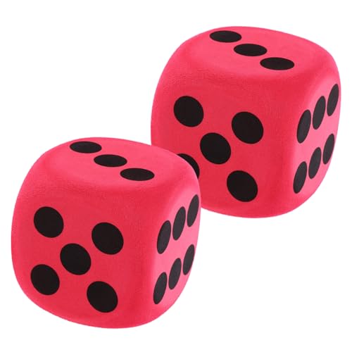 CLISPEED 2 Stück Würfel Würfelwürfel Aus Schaumstoff Farbe Mit Farbig Jumbo-würfel Partyspielwürfel Für Übergroße Würfel Spiellehrwürfel Jumbo-schaumstoffwürfel Gerundet Rot Eva CLISPEED 2 Stück Würfel Würfelwürfel Aus Schaumstoff Farbe Mit Farbig Jumbo-würfel Partyspielwürfel Für Übergroße Würfel Spiellehrwürfel Jumbo-schaumstoffwürfel Gerundet Rot Eva von CLISPEED
