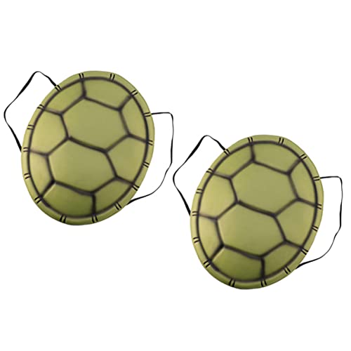 CLISPEED 2 Stücke Halloween Kostüm Schildkrötenpanzer Eva Cosplay Party Zubehör Realistische Simulation Verstellbar Komfortabel Bühnenoutfit von CLISPEED