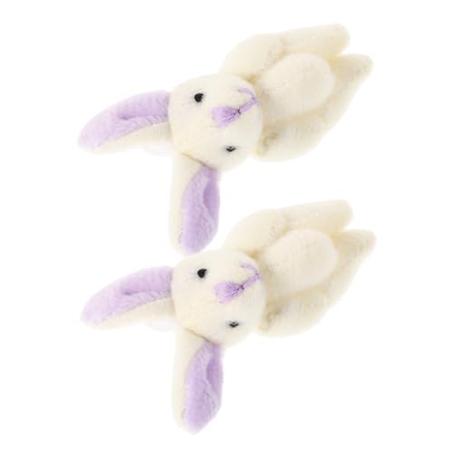 CLISPEED 2 Stücke Joint Kaninchen Kleine Plüsch Puppe Gefüllte Kaninchen Kurze Plüsch Lavendel CLISPEED 2 Stücke Joint Kaninchen Kleine Plüsch Puppe Gefüllte Kaninchen Kurze Plüsch Lavendel von CLISPEED