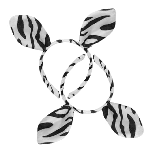 CLISPEED 2 Stücke Zebra Haarreif für Halloween und Cosplay Verstellbares und Bequemes Tier Kopfbedeckung für Erwachsene für Partys und Festivitäten von CLISPEED