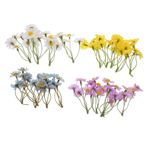 CLISPEED 20 Stück Künstliche Kleine Mini Dekoblumen für Hochzeit Tischdeko und Home Decor Pflegeleichtes Kunstblumen Bouquet mit Stielen Weiß Gelb Blau und Lila CLISPEED 20 Stück Künstliche Kleine Mini Dekoblumen für Hochzeit Tischdeko und Home Decor Pflegeleichtes Kunstblumen Bouquet mit Stielen Weiß Gelb Blau und Lila von CLISPEED