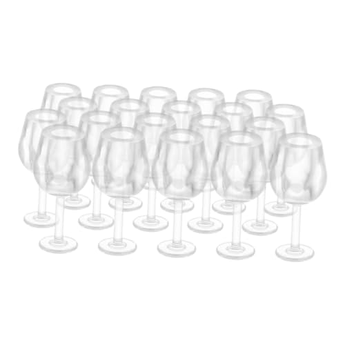 CLISPEED 20 Stück Maßstab Stabile Mini Weingläser für Rollenspiele Dekoration Kreatives Dollhouse Accessoires CLISPEED 20 Stück Maßstab Stabile Mini Weingläser für Rollenspiele Dekoration Kreatives Dollhouse Accessoires von CLISPEED