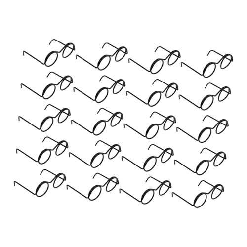 CLISPEED 20 Stück Mini-Brille Mini -Puppe Mini-Puppen Miniatur Puppenhaus Minibrille für Puppen Puppenbrille Requisite Puppe Sonnenbrille Zubehör für die Puppenherstellung Metall Schwarz CLISPEED 20 Stück Mini-Brille Mini -Puppe Mini-Puppen Miniatur Puppenhaus Minibrille für Puppen Puppenbrille Requisite Puppe Sonnenbrille Zubehör für die Puppenherstellung Metall Schwarz von CLISPEED
