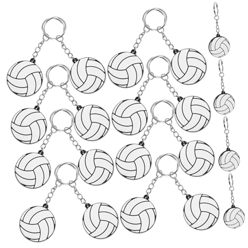 CLISPEED 20 Stück PVC Volleyball Schlüsselanhänger Robuste und Kreative Schlüsselringe für Partygeschenke und Dekoration für Taschen und Schlüsselbund CLISPEED 20 Stück PVC Volleyball Schlüsselanhänger Robuste und Kreative Schlüsselringe für Partygeschenke und Dekoration für Taschen und Schlüsselbund von CLISPEED