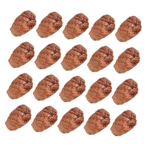 CLISPEED 20 Stück Realistisches Fake-Food-Steak: Simuliertes Fleischspielzeug Für Kinder – Künstliche PVC-rindfleischblöcke Für Rollenspiele in Der Küche Und Sensorische Entwicklung CLISPEED 20 Stück Realistisches Fake-Food-Steak: Simuliertes Fleischspielzeug Für Kinder – Künstliche PVC-rindfleischblöcke Für Rollenspiele in Der Küche Und Sensorische Entwicklung von CLISPEED