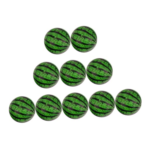CLISPEED 20 Stück Teiliges Bouncy Balls mit Wassermelonenmuster Elastische Gummibälle aus Robustem Material für Kinderhand Fördert Koordination Geeignet für Indoor Garten Zufällige Farbe von CLISPEED