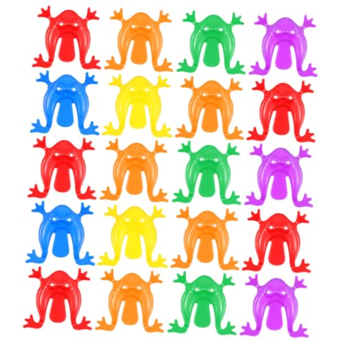 CLISPEED 20 Stück Teiliges Bunte Springfrösche aus Kunststoff Fingerdruckaktivierte Hüpfspielzeuge ohne Geruch Glatte Oberfläche als Partygeschenk Mitgebsel und Lernspielzeug CLISPEED 20 Stück Teiliges Bunte Springfrösche aus Kunststoff Fingerdruckaktivierte Hüpfspielzeuge ohne Geruch Glatte Oberfläche als Partygeschenk Mitgebsel und Lernspielzeug von CLISPEED
