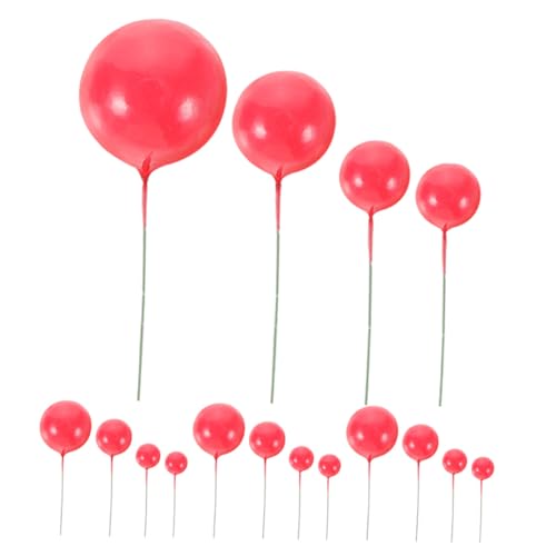 CLISPEED 20 Stück Teiliges Cake Topper mit Farbigen Kugeln in Vielseitige Tortendeko für Geburtstag Hochzeit Party Kuchen Dessert Dekoration Langlebig und Leicht Kombinierbar von CLISPEED