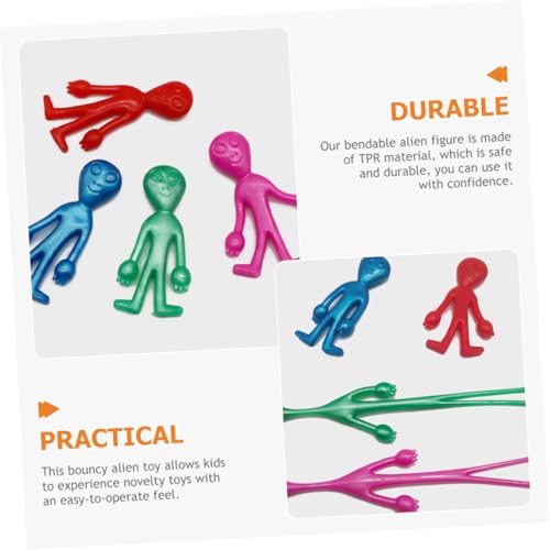 CLISPEED 20 Stück Teiliges Figuren aus flexiblem TPR biegbar und strapazierfähig kreatives Stressabbau Sensory Toy für kleines Format für ängstliche Hände Zufällige Zufällige Farbe von CLISPEED