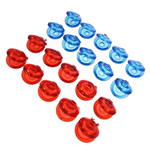 CLISPEED 20 Stück Teiliges Finger Kastagnetten aus Transparentem Kunststoff Buntes Percussion für Musikalisches Lerninstrument zur Rhythmusförderung und Musikalischen Früherziehung von CLISPEED
