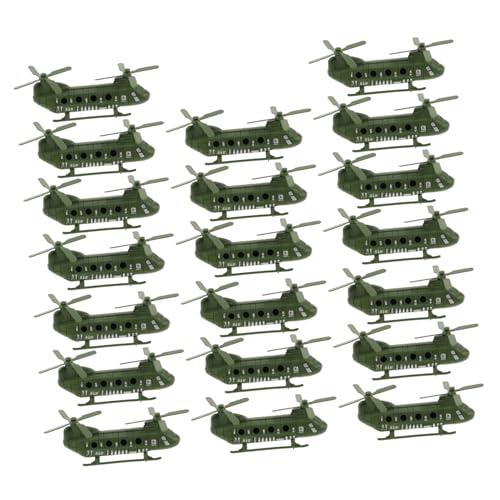 CLISPEED 20 Stück Teiliges Hubschrauber Doppelmotor Flugzeug Modell Army Flugzeug für Jungen Mädchen als Kinderzimmer Deko und Sandtisch Szenen CLISPEED 20 Stück Teiliges Hubschrauber Doppelmotor Flugzeug Modell Army Flugzeug für Jungen Mädchen als Kinderzimmer Deko und Sandtisch Szenen von CLISPEED