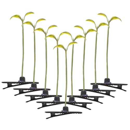 CLISPEED 20 Stück Teiliges Kawaii Haarspangen für Mädchen Leichte und Kreative Haarklammern in Simulierter Bohnensprossen form Bunte Haarschmuck barettes für Familienfeiern von CLISPEED