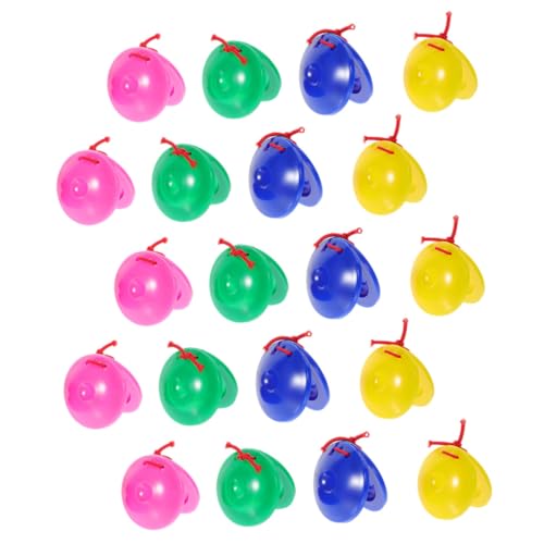 CLISPEED 20 Stück Teiliges Kindergeschirr Kastagnetten Bunte Kunststoff Handklapper Kindermusikinstrumente für Rhythmusförderung Kindergarten Musikspielzeug Party Favor CLISPEED 20 Stück Teiliges Kindergeschirr Kastagnetten Bunte Kunststoff Handklapper Kindermusikinstrumente für Rhythmusförderung Kindergarten Musikspielzeug Party Favor von CLISPEED