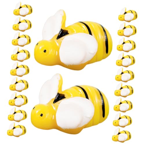 CLISPEED 20 Stück Teiliges Mini Bienen aus Robustem Resin Detailreiche Kleine Bienenfiguren für Garten und Miniaturdekoration als Bastelzubehör und Tischdeko für Bienen Mottopartys CLISPEED 20 Stück Teiliges Mini Bienen aus Robustem Resin Detailreiche Kleine Bienenfiguren für Garten und Miniaturdekoration als Bastelzubehör und Tischdeko für Bienen Mottopartys von CLISPEED
