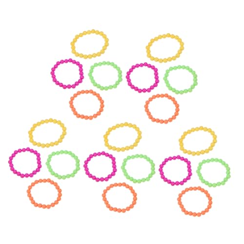 CLISPEED 20 Stück Teiliges Neon Perlen Armband Bunte Kunststoff Armbänder Leichte Vintage Party Schmuck Farben Neon Bead Wristbands für Mottoparty und Karneval Accessoires CLISPEED 20 Stück Teiliges Neon Perlen Armband Bunte Kunststoff Armbänder Leichte Vintage Party Schmuck Farben Neon Bead Wristbands für Mottoparty und Karneval Accessoires von CLISPEED