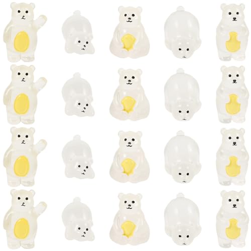 CLISPEED 20 Stück Teiliges Niedliche Bärenfiguren aus Kunstharz Miniatur Deko für Schreibtisch und Blumentöpfe Kreative DIY Bär Dekoration mit Feinen Details für Puppenhaus und CLISPEED 20 Stück Teiliges Niedliche Bärenfiguren aus Kunstharz Miniatur Deko für Schreibtisch und Blumentöpfe Kreative DIY Bär Dekoration mit Feinen Details für Puppenhaus und von CLISPEED