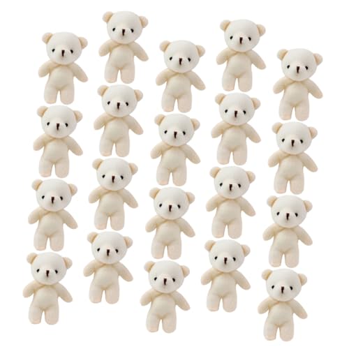 CLISPEED 20 Stück Teiliges Niedliche DIY Anhänger Kreative Miniatur Bär Figuren Vielseitige Schlüsselanhänger und Taschen Dekoration Geschenkidee für Abschluss und Feiertage von CLISPEED