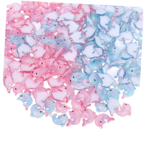 CLISPEED 200 Stück Miniatur Meeresdekoration Winzige Delfine Meereslebewesen Dekoration Puppenhaus Dekor Miniatur Meerestiere Puppenhaus Mikro Landschaftsgestaltung Dekoration von CLISPEED