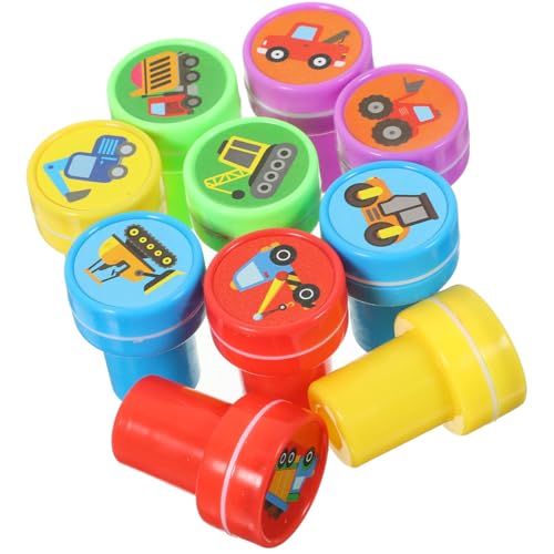 CLISPEED 20Stücke Teiliges Selbstfärbender Stempel mit Baufahrzeugmustern für Kindergeburtstagsfeiern Langlebige DIY Stempel für Kreative Projekte und Klassenzimmerbelohnungen CLISPEED 20Stücke Teiliges Selbstfärbender Stempel mit Baufahrzeugmustern für Kindergeburtstagsfeiern Langlebige DIY Stempel für Kreative Projekte und Klassenzimmerbelohnungen von CLISPEED